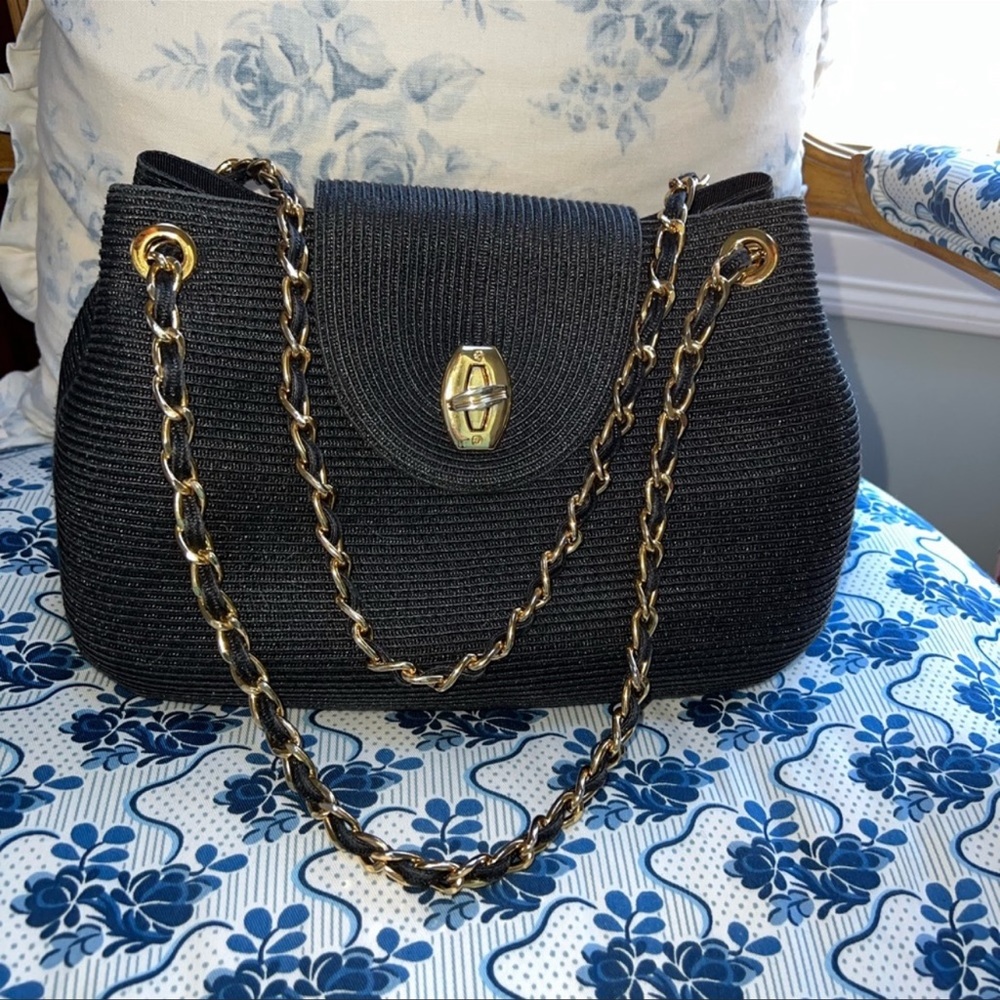 Erica Javits purse - Black woven
